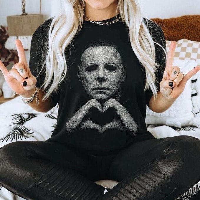 Michael Myers Heart Halloween T-Shirt