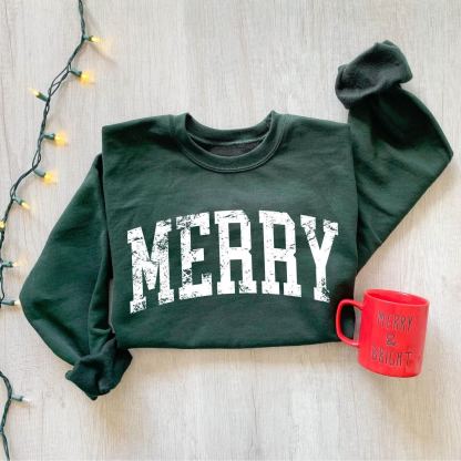Retro Merry Sweatshirt