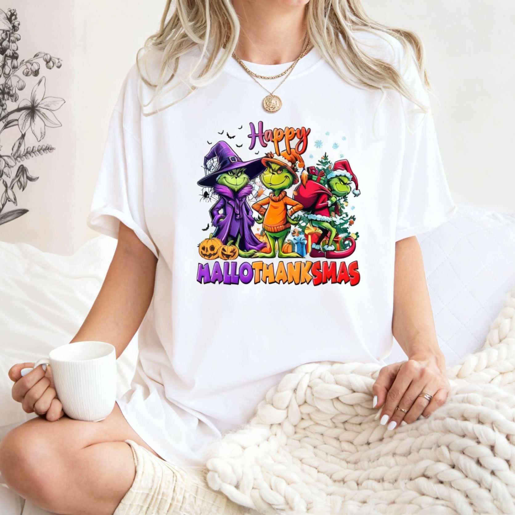 [Copy] Happy HalloThanksMas Sweatshirt