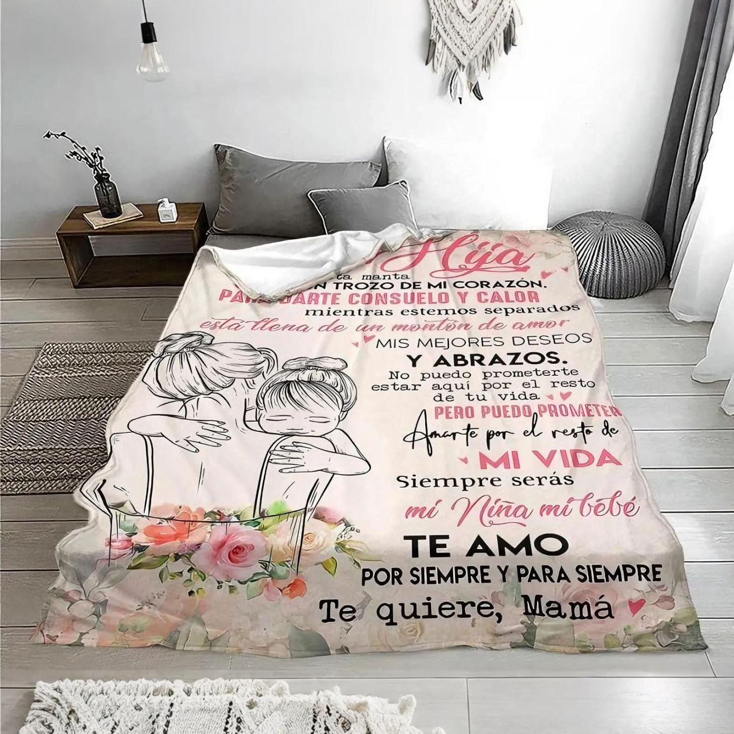 To My Daughter Para Mi Hija Te Quiere Mama Blankets