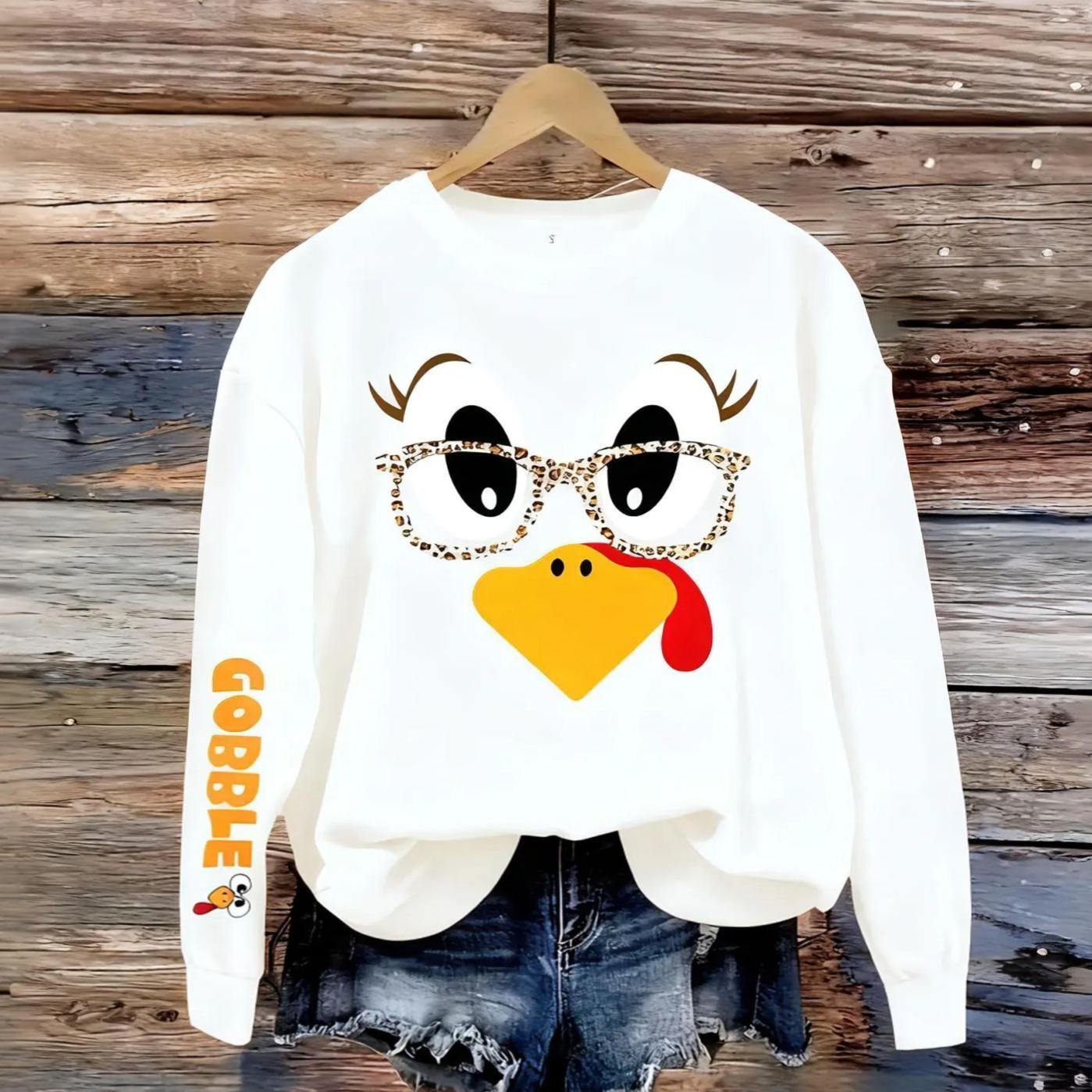 [Copy]Embroidered 'I Wish All My Problems Were As Little As My Boobs' 90s Y2K Sweatshirt