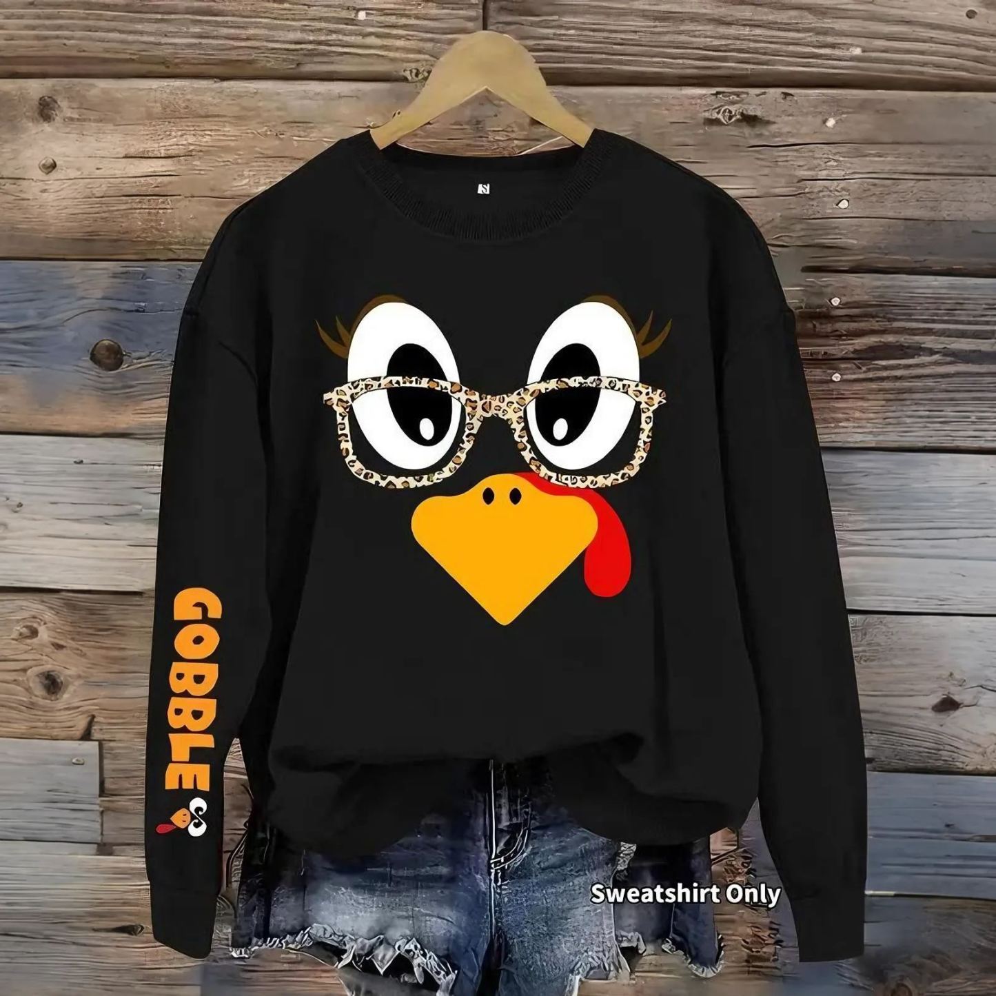 [Copy]Embroidered 'I Wish All My Problems Were As Little As My Boobs' 90s Y2K Sweatshirt