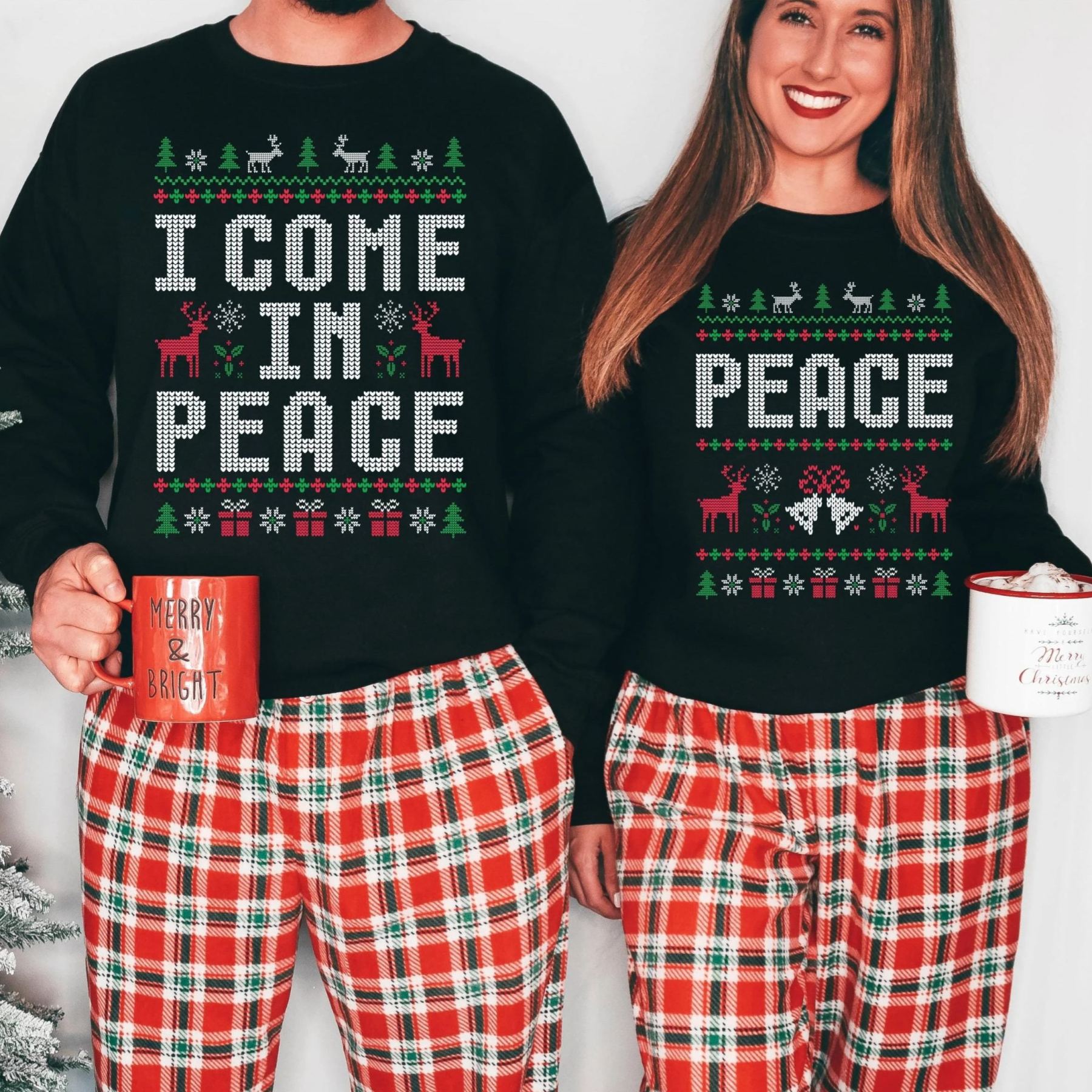 [Copy]Leopard Print Christmas Tree Sweatshirt