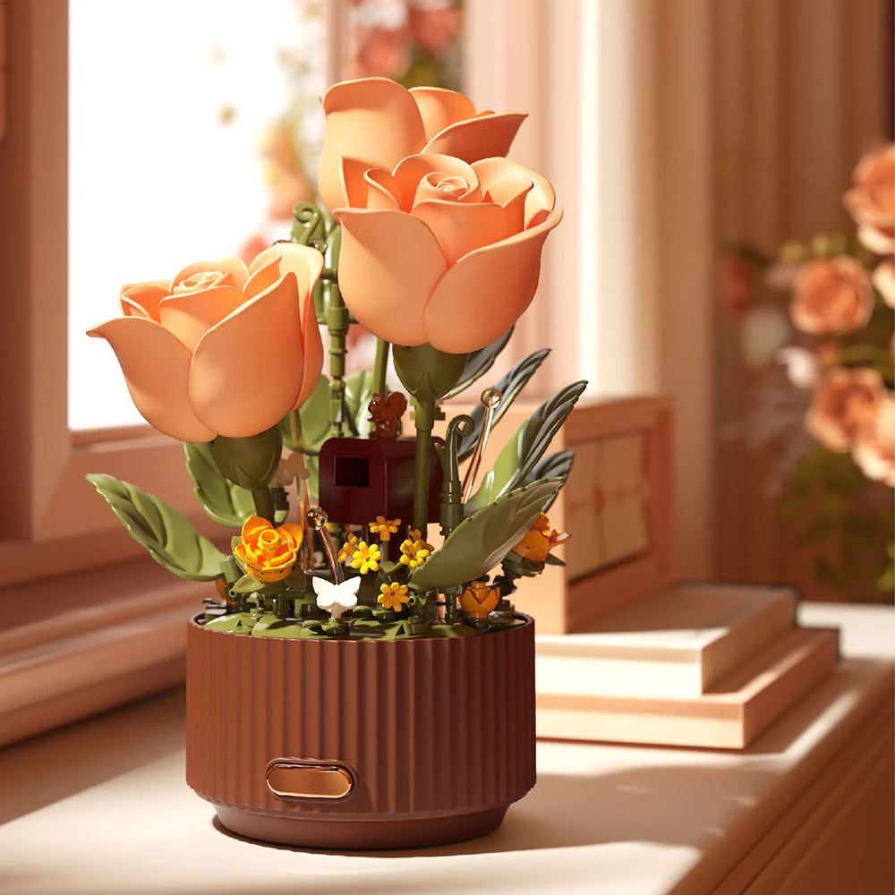 Magic Blooming Flower Building Block