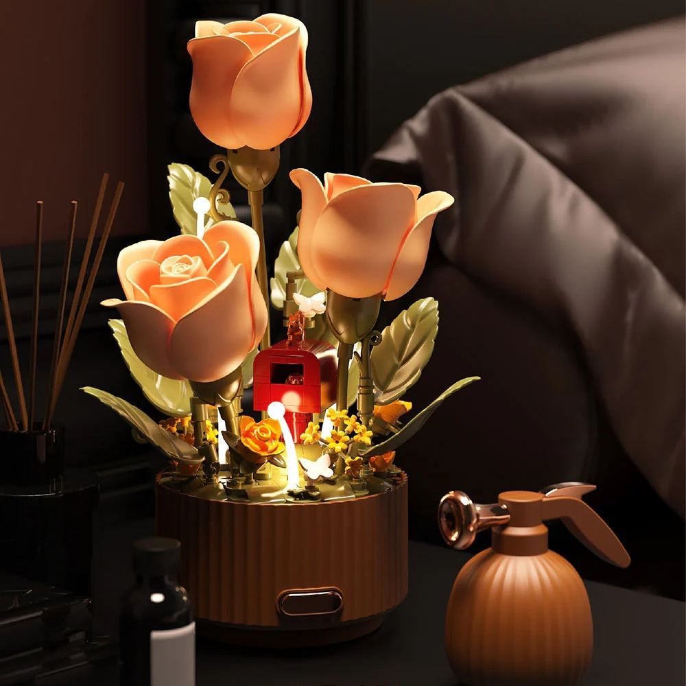 Magic Blooming Flower Building Block