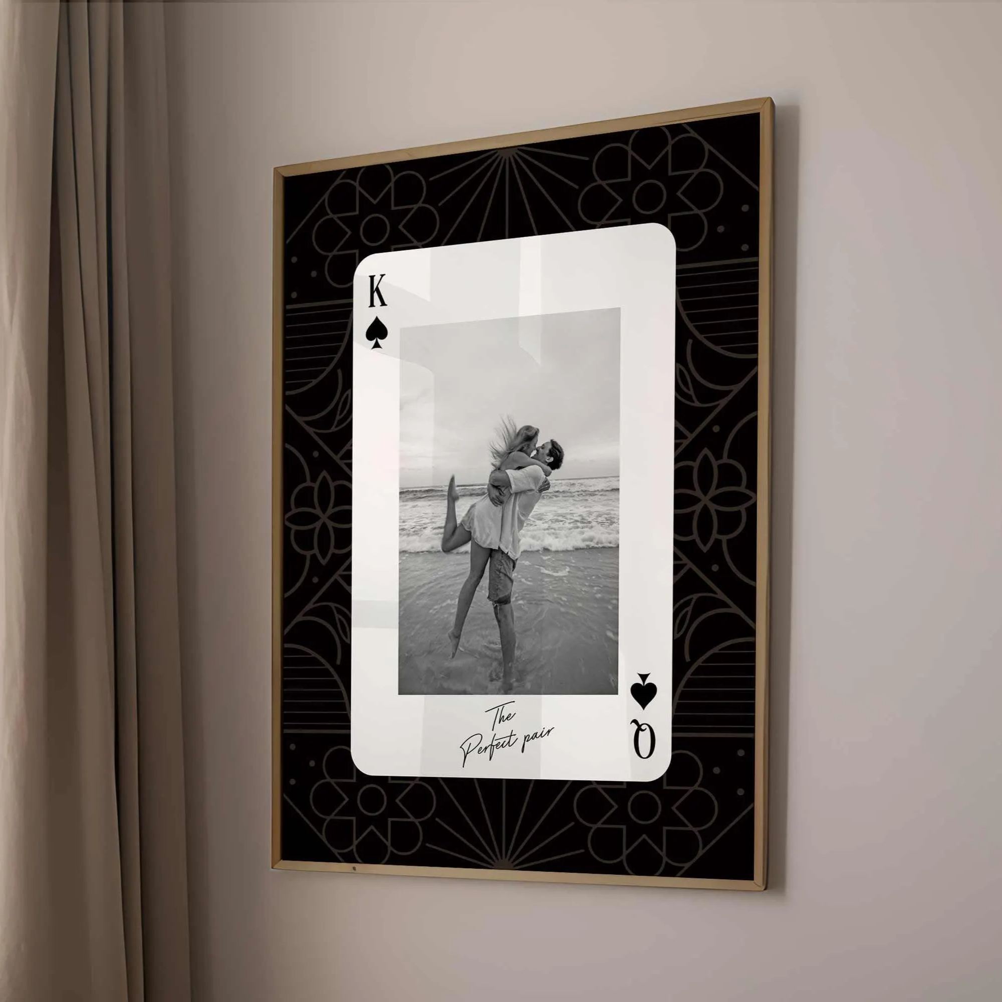 King and Queen Custom Photo Print Couples Wall Art