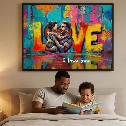 Personalized Poster Love DAD