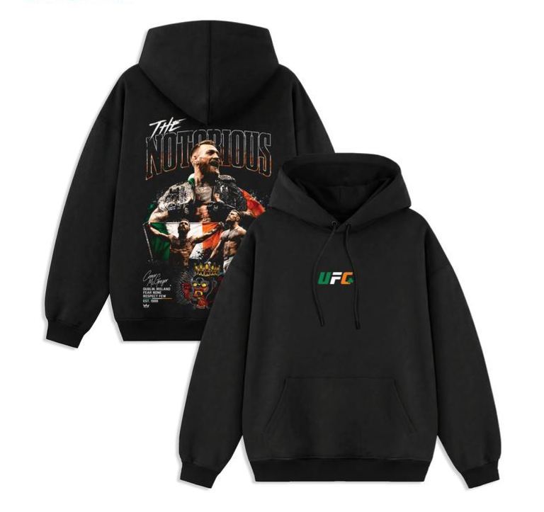 Men's UFC 329 Black Conor McGregor T-Shirt
