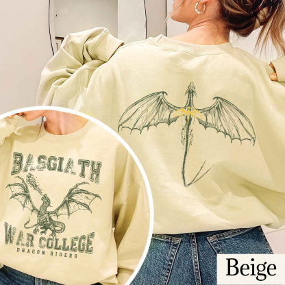 Fourth Wing Basgiath College Dragon Crewneck