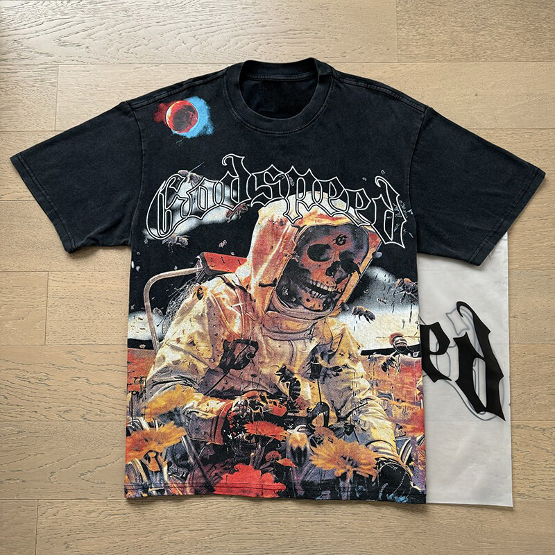 Godspeed Vintage Skull T-Shirt