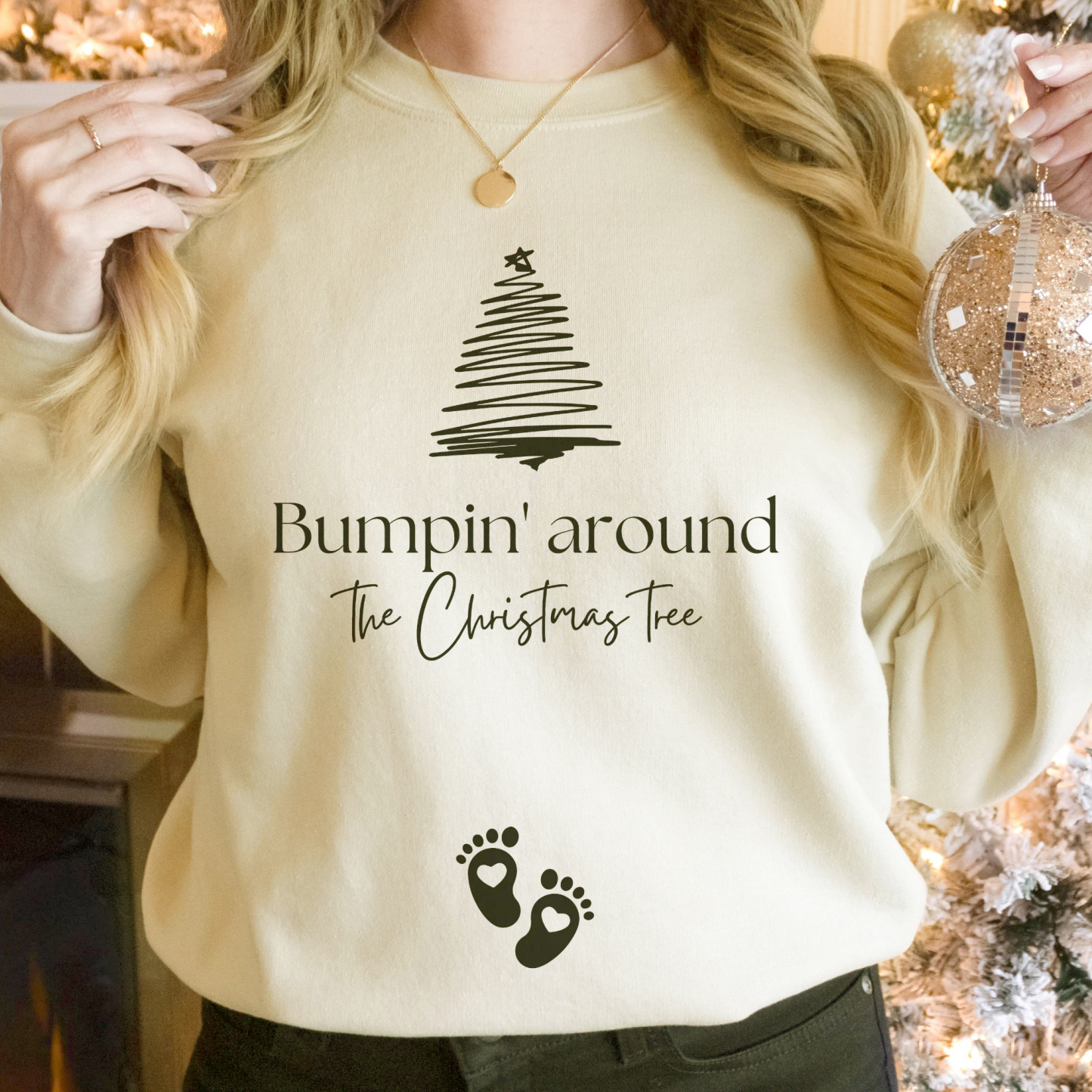 Christmas Pregnancy Announcement Sweatshirt