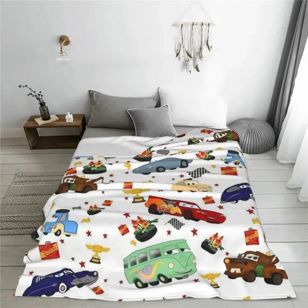Cartoon Car Pattern Blanket