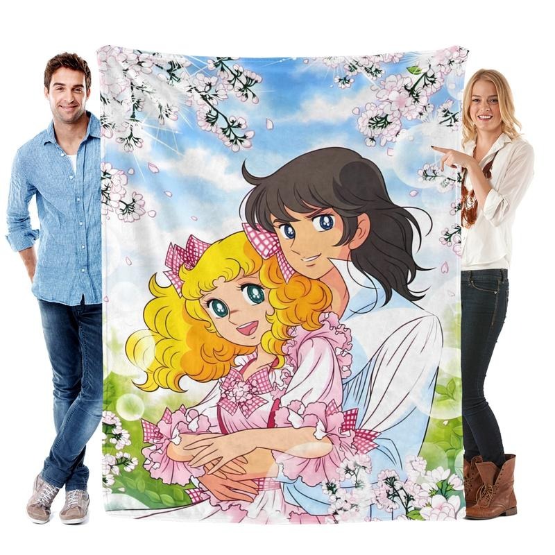 Candy Candy Girl Cartoon Anime Blanket