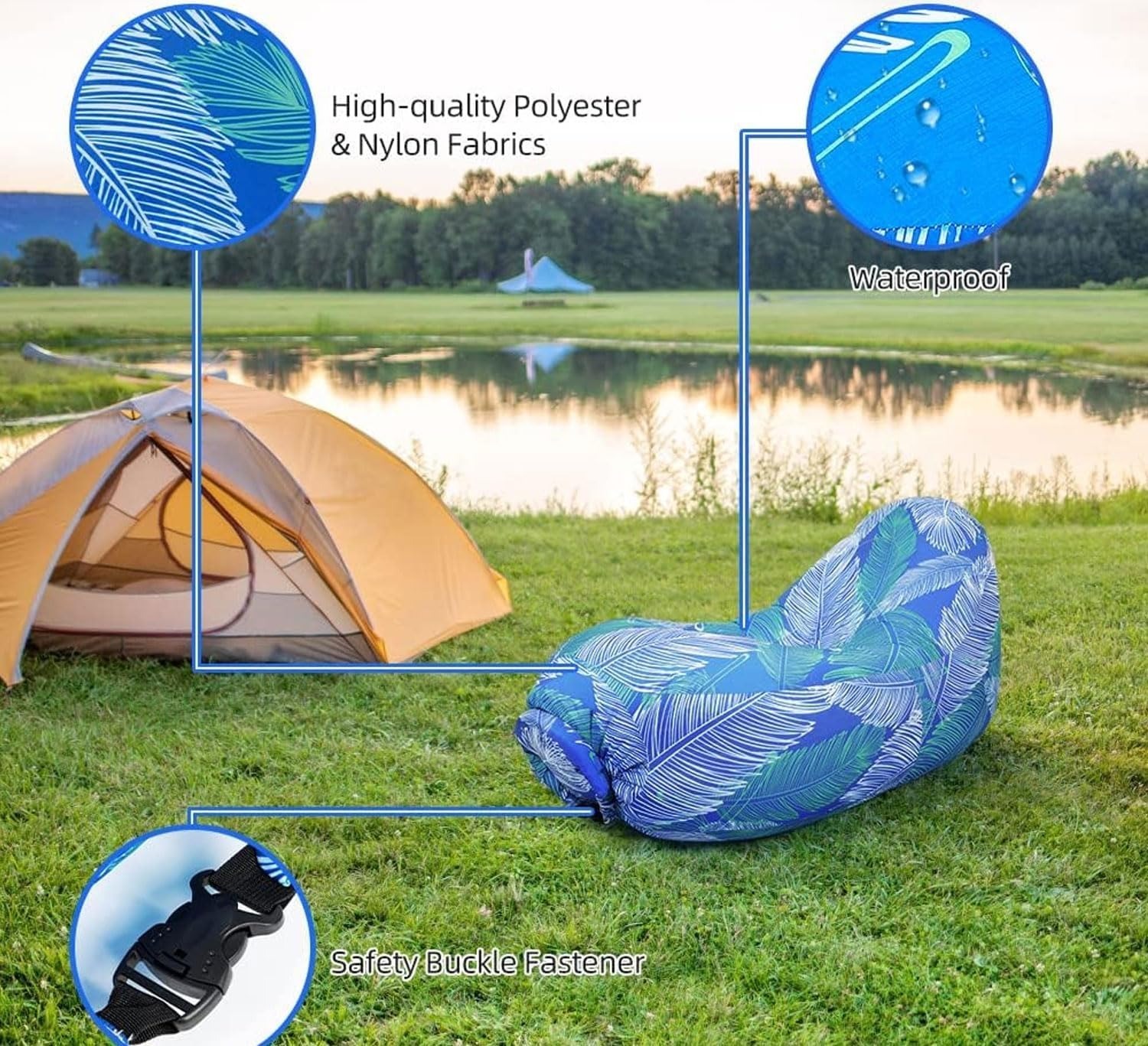 Inflatable Floating Lounge Chair – Ultimate Pool Relax Sofa with Backrest, Stay-Cool Water Lounger for Beach & Lake