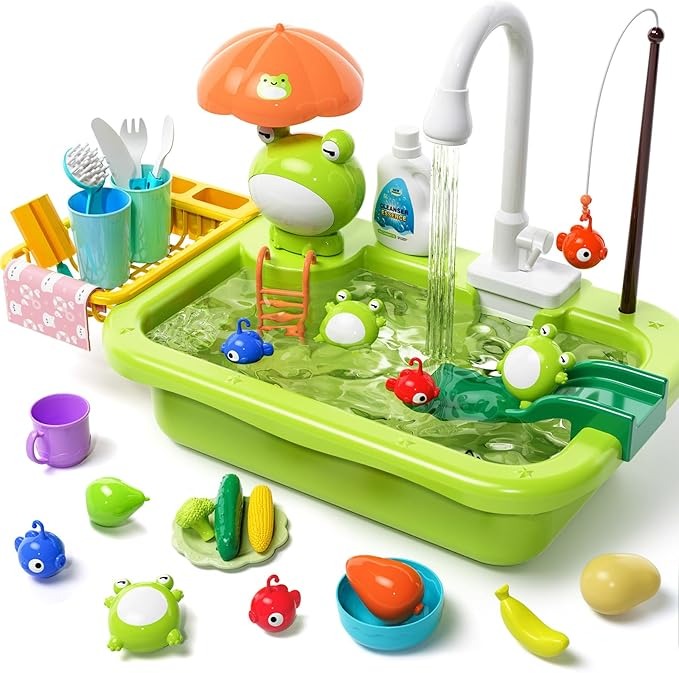Electric Frog Bath Toy – Automatic Floating Water Spray Fountain for Toddlers, Fun Baby Bathtub Toy