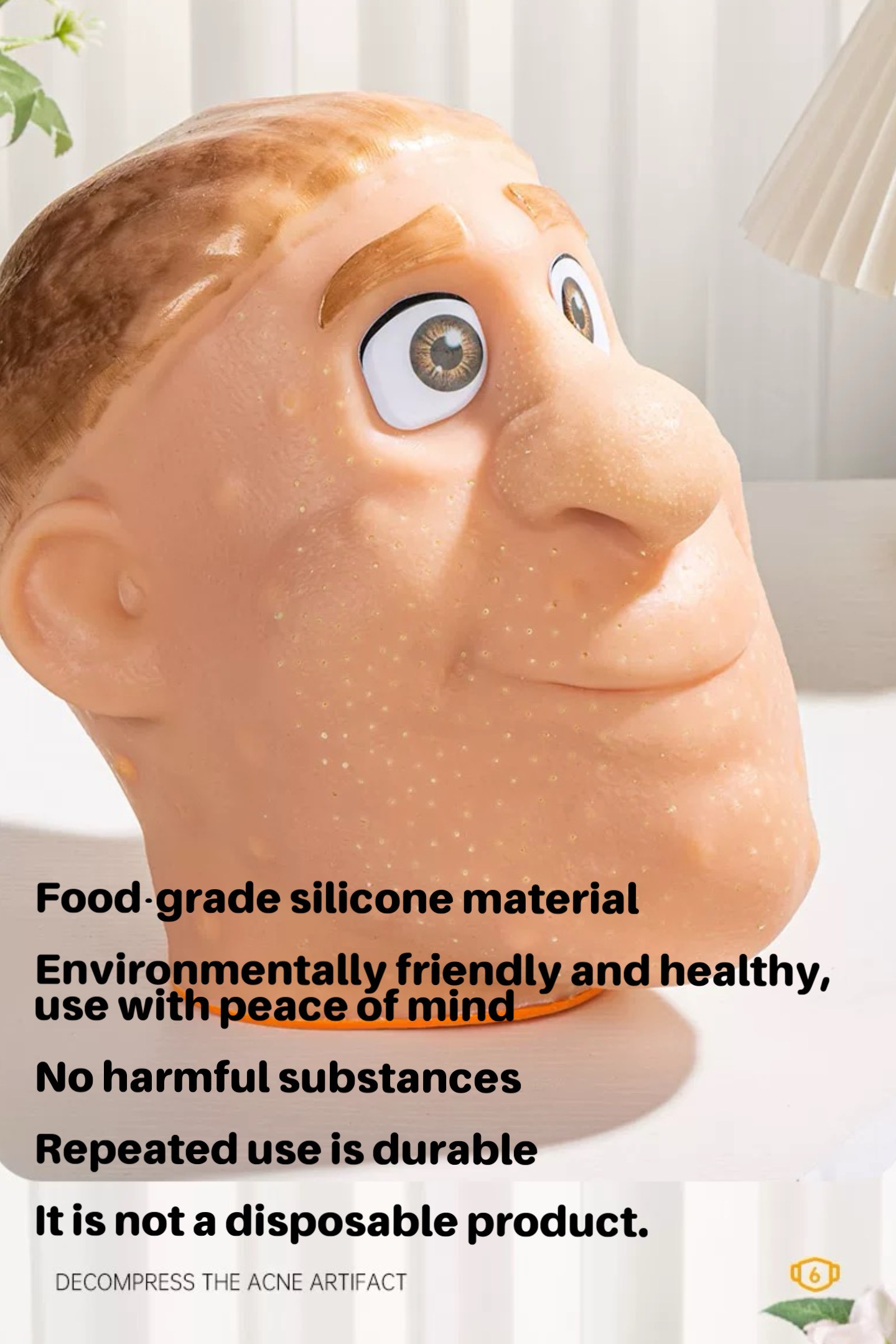 Refillable Blackhead Popping Toy – Realistic Squeeze & Stress Relief Sensory Fidget