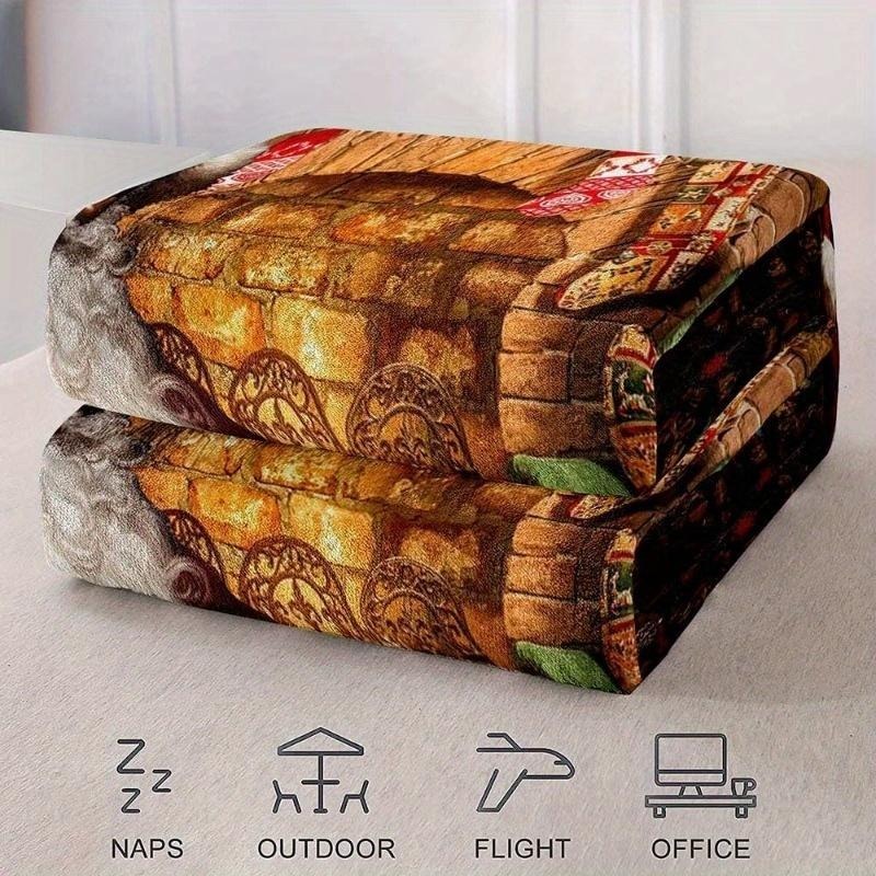 Black Santa Claus Blanket