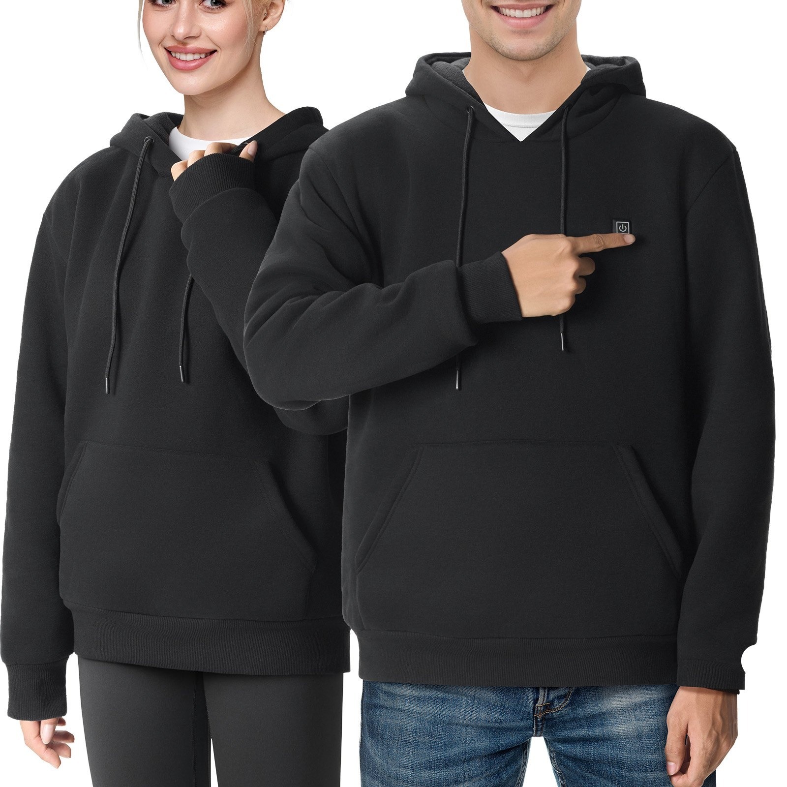 Heated Hoodie Sweatshirt with Battery