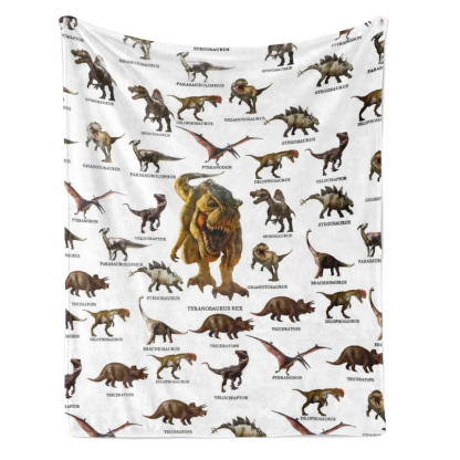 Dinosaur Print Cozy Blanket
