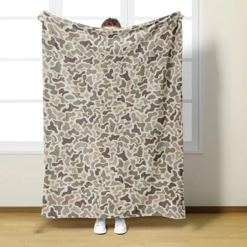 Soft Camouflage Flannel Blanket