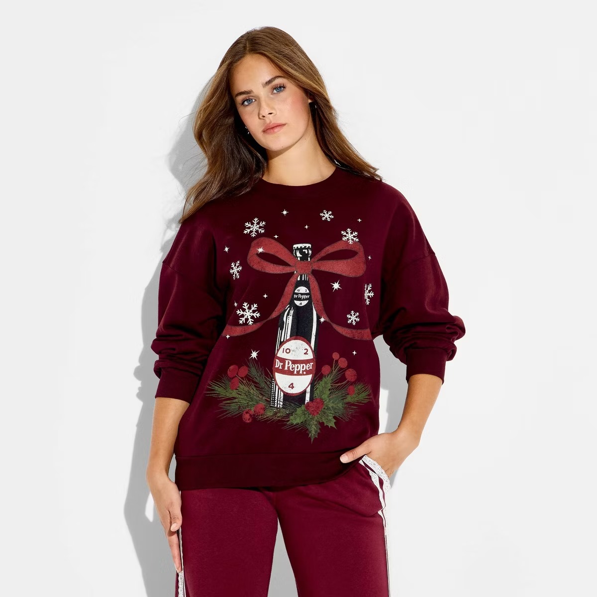 Dr Pepper Bow Graphic Sweatshirt
