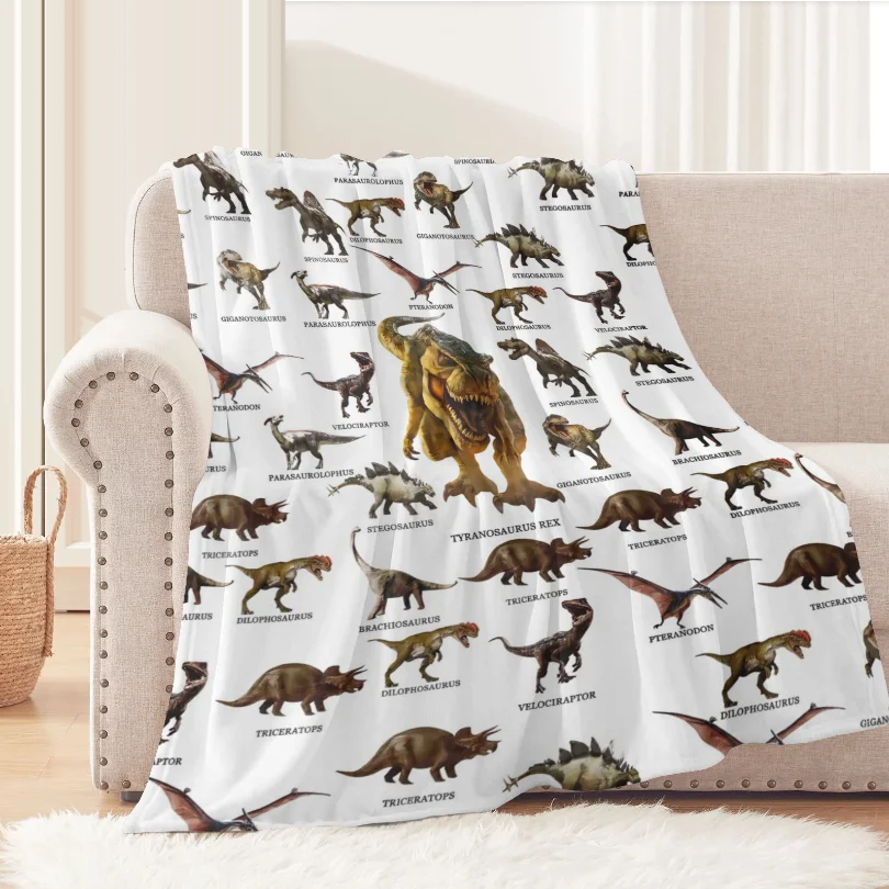 Dinosaur Print Cozy Blanket