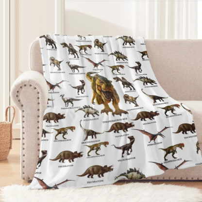 Dinosaur Print Cozy Blanket