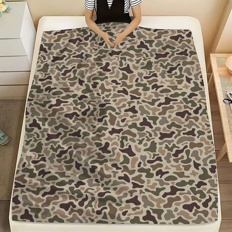 Soft Camouflage Flannel Blanket