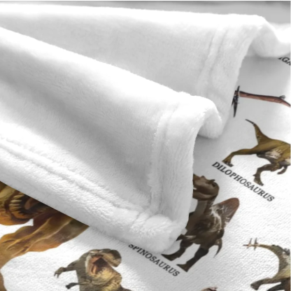 Dinosaur Print Cozy Blanket