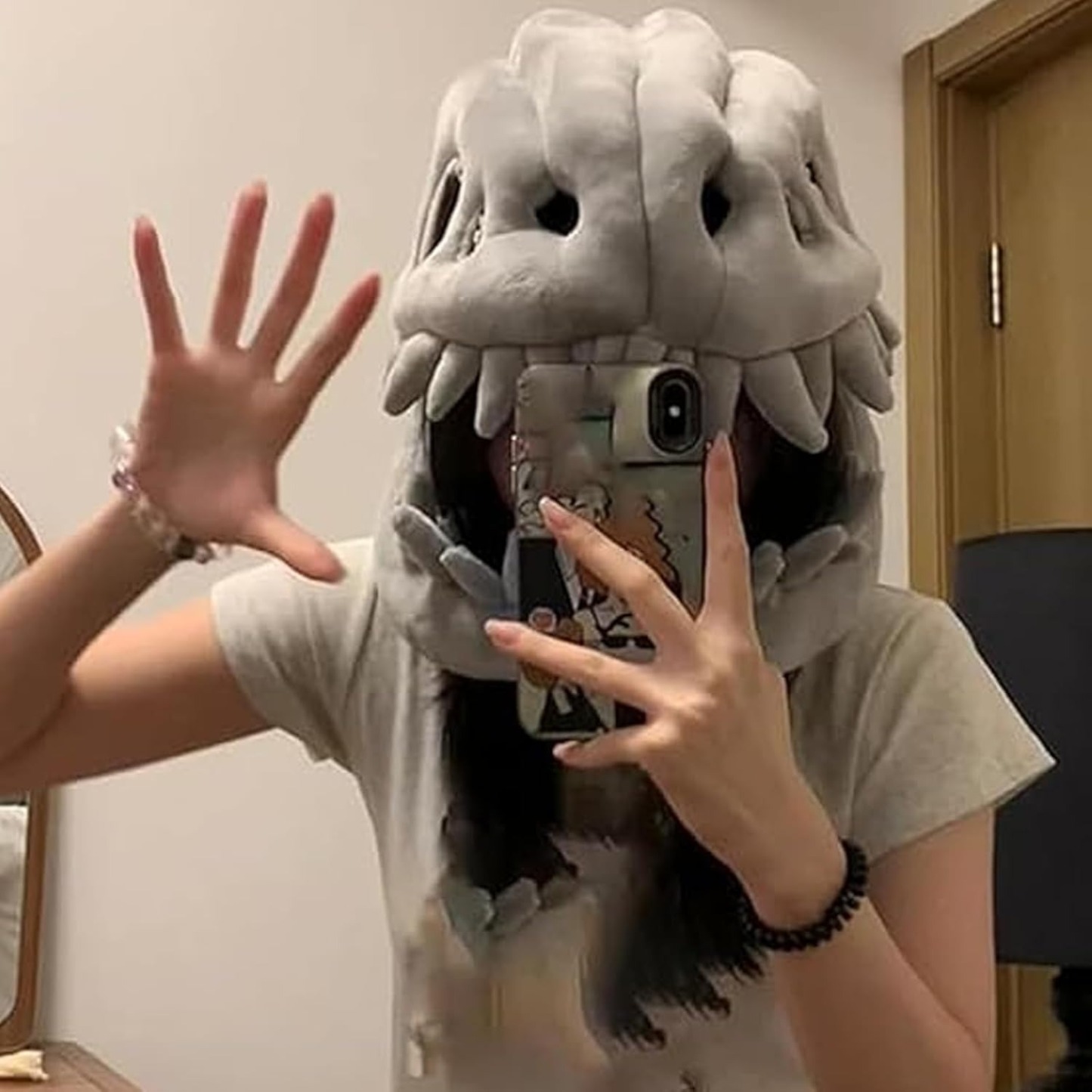 Wearable Dinosaur Skeleton Plush