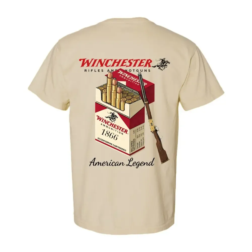 Winchester 1866 Vintage Graphic T-Shirt – Western Hunting Style Cotton Tee