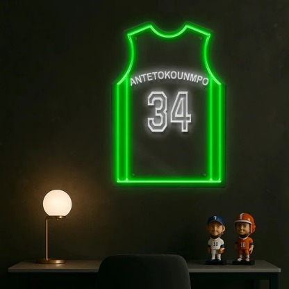 Customized Football/Soccer/Baseball/Basketball Jersey LED Neon Lights