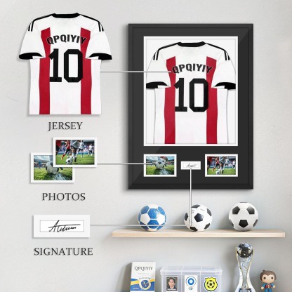 Football Shirt Display Frame – 3D Shadow Box Jersey Frame for Wall, Sports Memorabilia Showcase