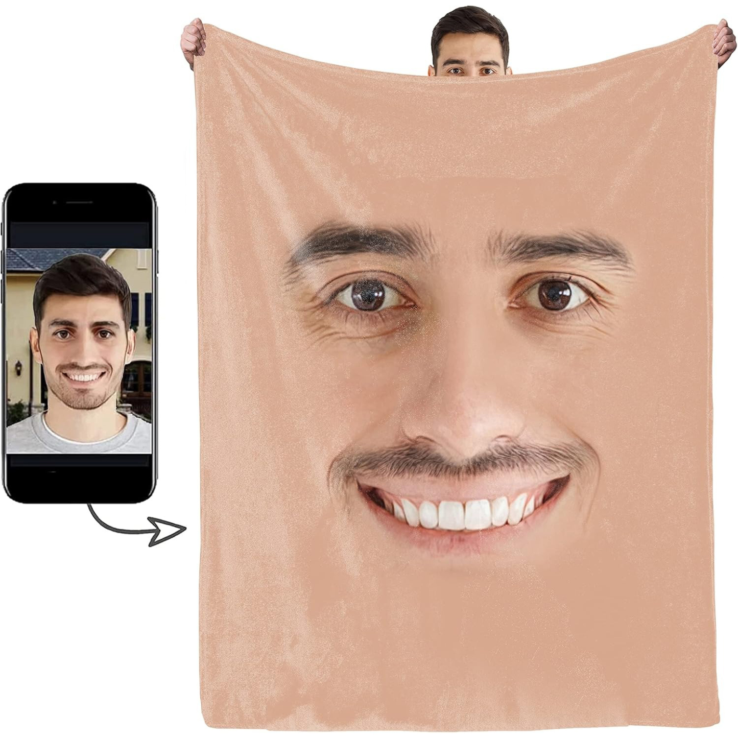 Custom Facial Features Blanket