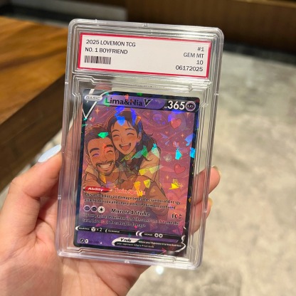 Custom Anime PokeLove 8 Types V Card For Couples