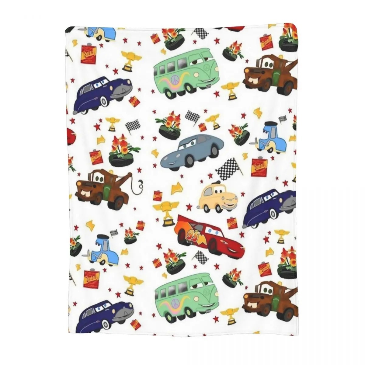 Cartoon Car Pattern Blanket