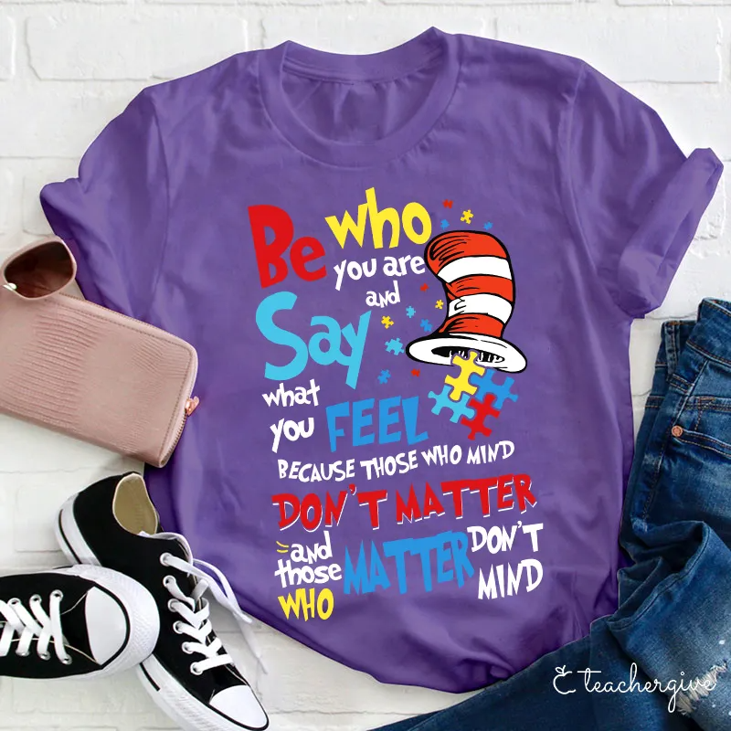 Be Yourself Quote T-Shirt - Stars & Stripes Women's Tee