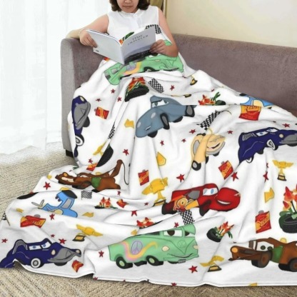 Cartoon Car Pattern Blanket