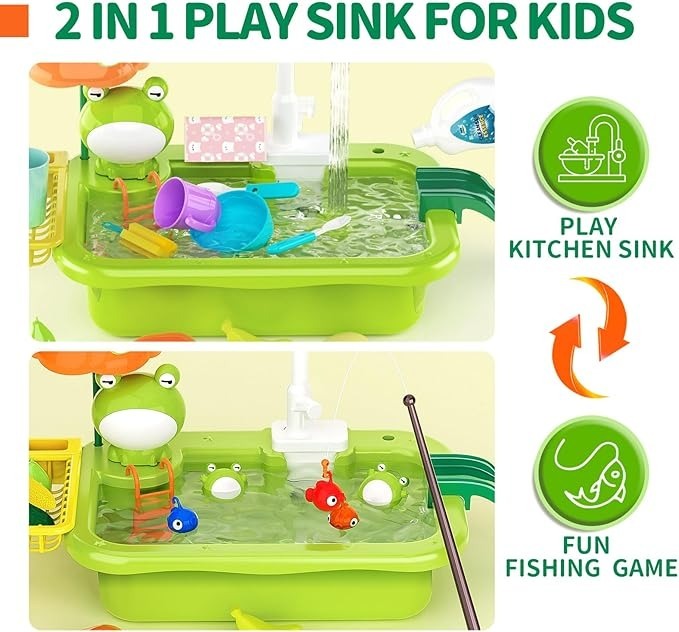 Electric Frog Bath Toy – Automatic Floating Water Spray Fountain for Toddlers, Fun Baby Bathtub Toy