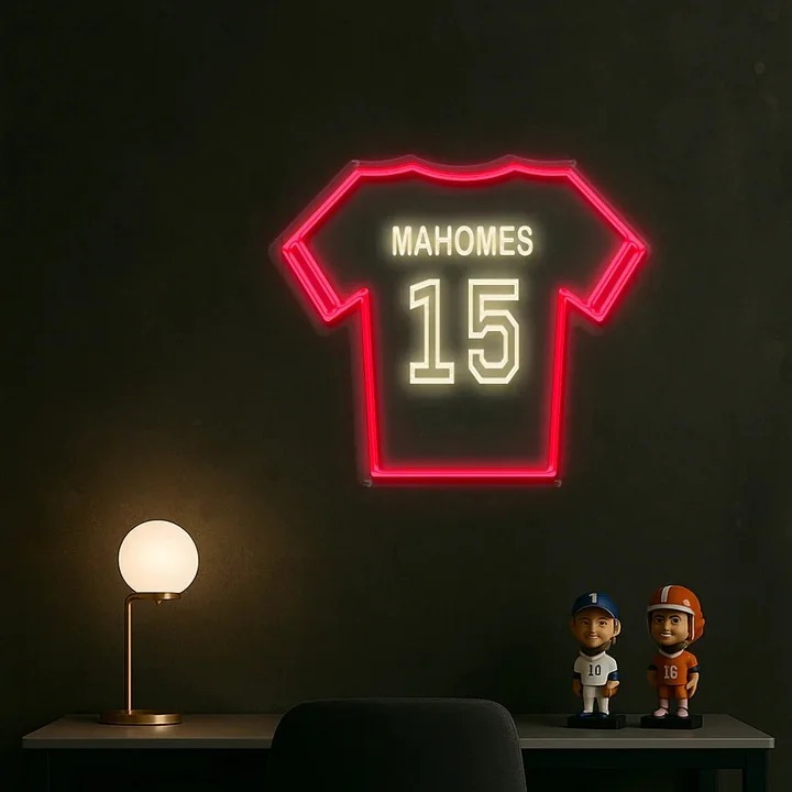 Customized Football/Soccer/Baseball/Basketball Jersey LED Neon Lights
