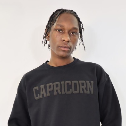 Zodiac and Astrology Puff Print Sweatshirt