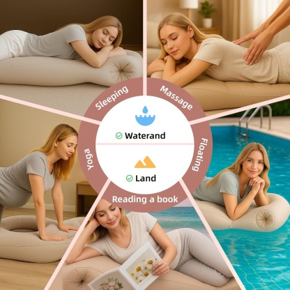 Inflatable Pregnancy Pillow with Belly Hole – Comfortable Stomach Sleeping & Relax Support for Moms-to-Be