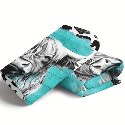Cow Print Flannel Blanket