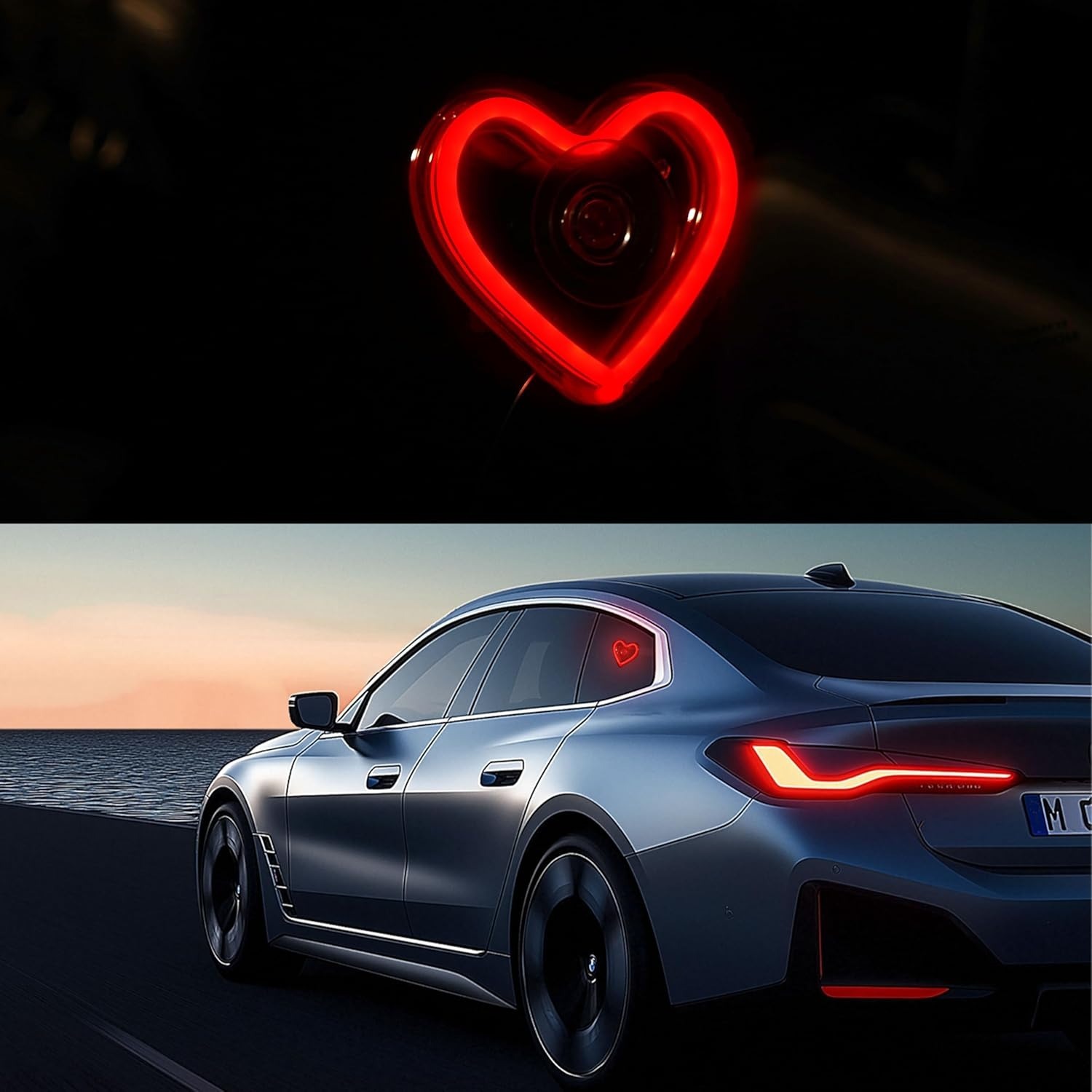 Love Heart Shape Neon LED Window Light 