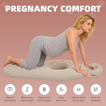 Inflatable Pregnancy Pillow with Belly Hole – Comfortable Stomach Sleeping & Relax Support for Moms-to-Be