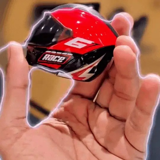 Motorcycle Helmet Decoration Accessory – Spinning Ornament, Easy Install