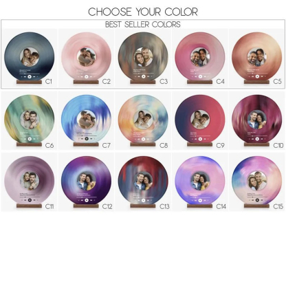 Personalized Record with Photo - Acrylic Song Plaque