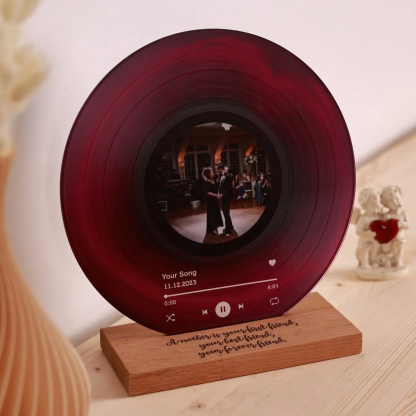 Personalized Record with Photo - Acrylic Song Plaque