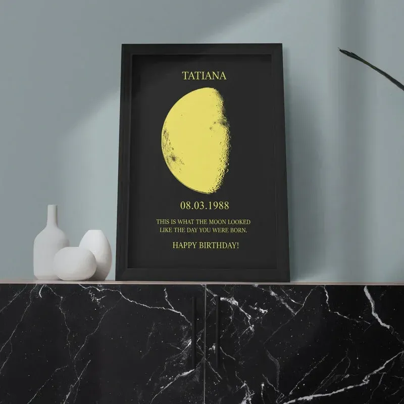 Custom Art Real Moon Phase