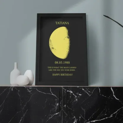 Custom Art Real Moon Phase